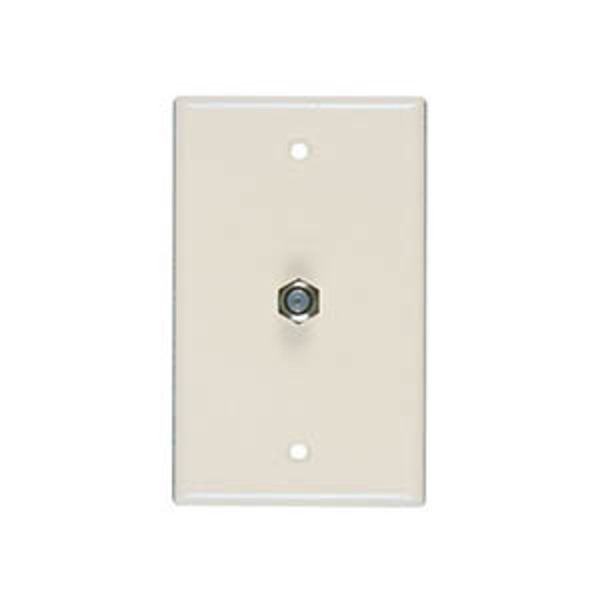 Allen Tel Flush Mount TV Wall Jack, White AT1031-F-15